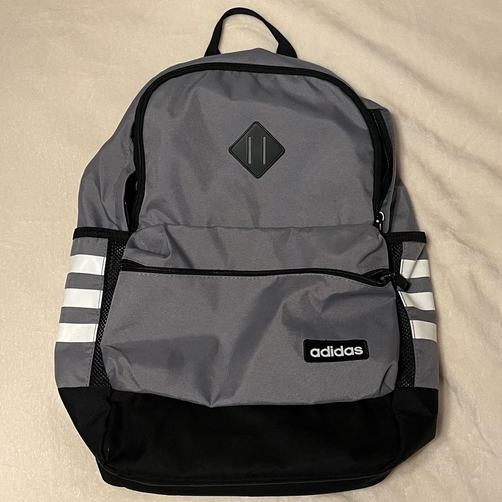 Adidas Black and Gray Backpack w/ Laptop Sleeve
